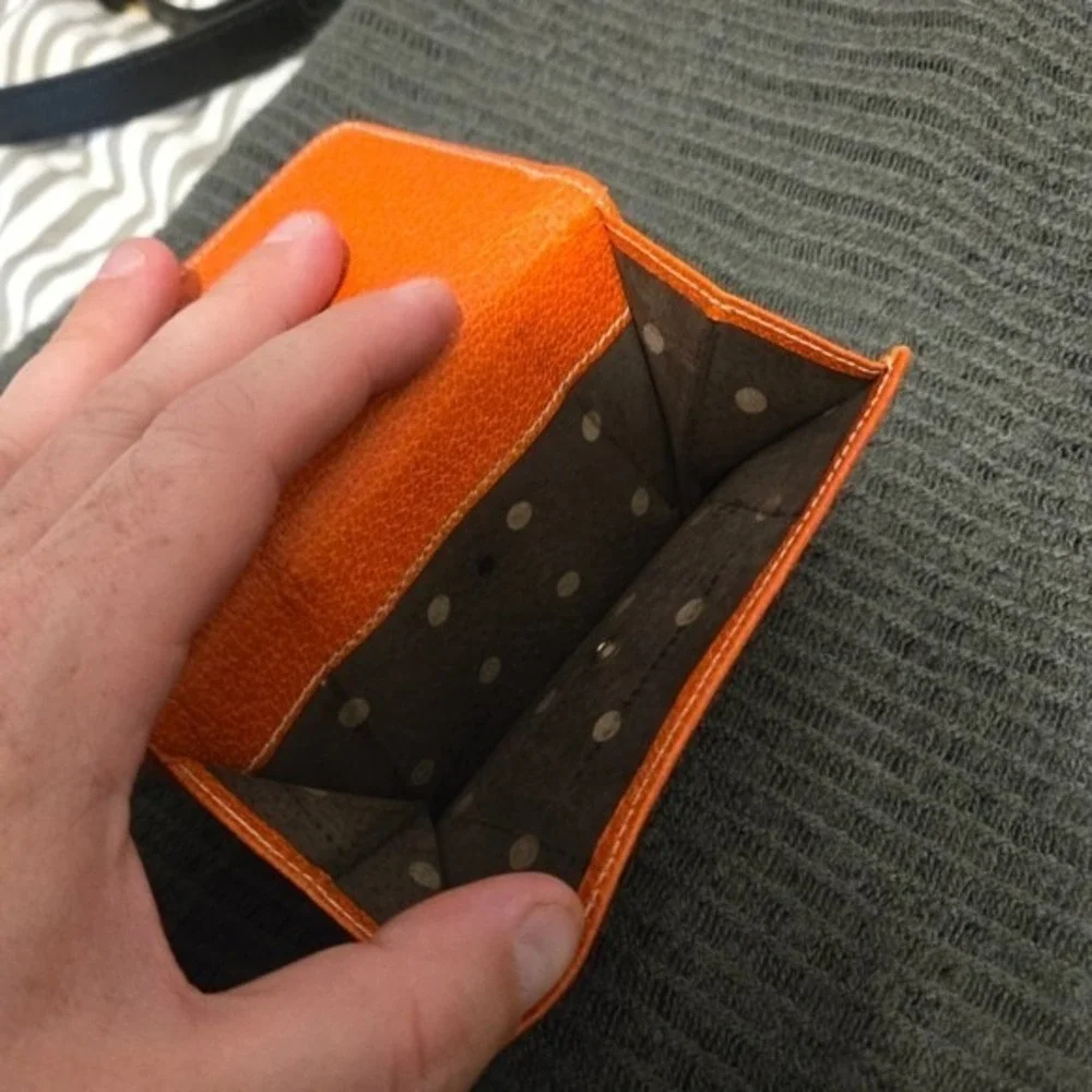 Authentic Kate Spade RARE Orange Wallet - Made‎ in Italy